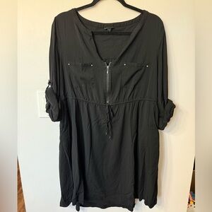 Torrid Black Zippered Dress